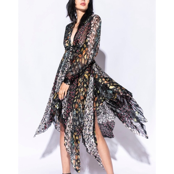 Etro handkerchief silk dress - Picture 4 of 6